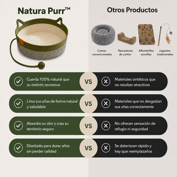 Cesta Fröznex™ — Rascador Natural 3 en 1