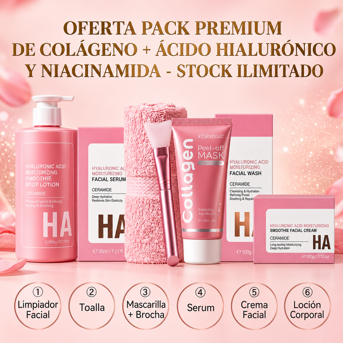 Collagen Pro™ – Máscara Facial de Colágeno Avanzado