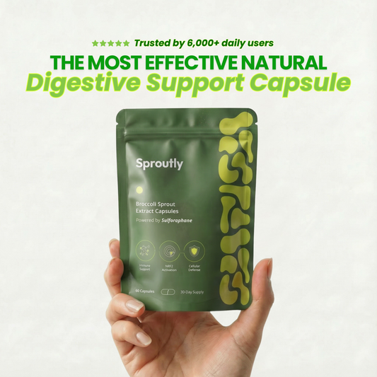 Sproutly Broccoli Sprout Extract Capsules for Gut Support