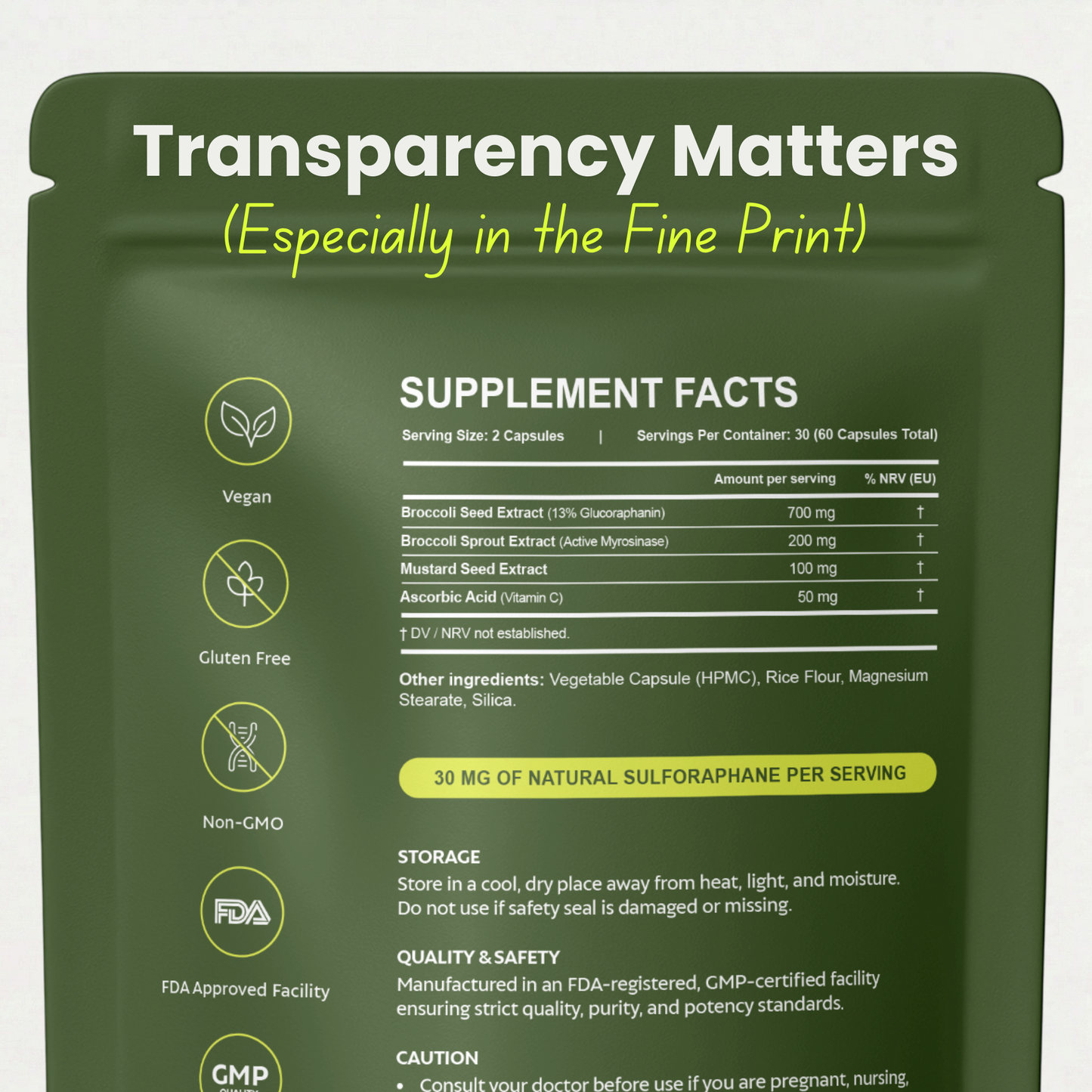 Sproutly Broccoli Sprout Extract Capsules for Gut Support