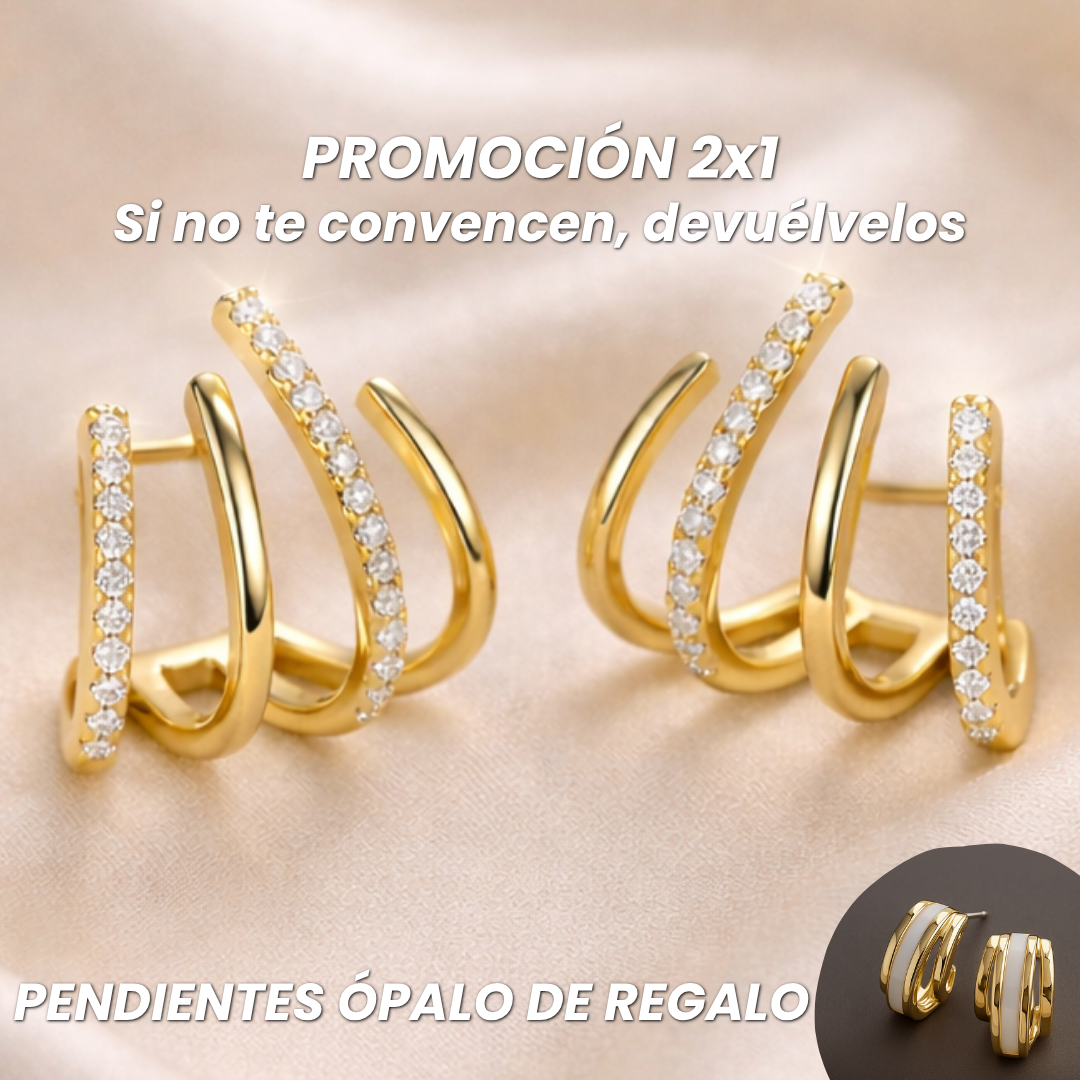 PROMO 2x1 PENDIENTES LINDA + 🎁 Pendientes Ópalo de regalo
