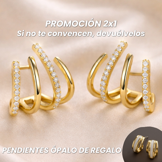 PROMO 2x1 PENDIENTES LINDA + 🎁 Pendientes Ópalo de regalo