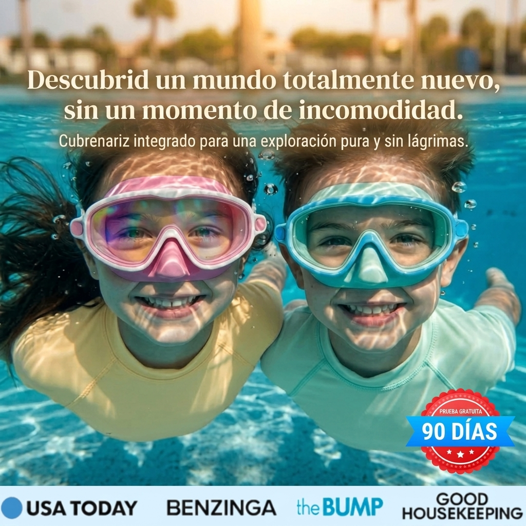Gafas de natación Fröznex™ Ultra-Seal para niños (cobertura nasal completa)