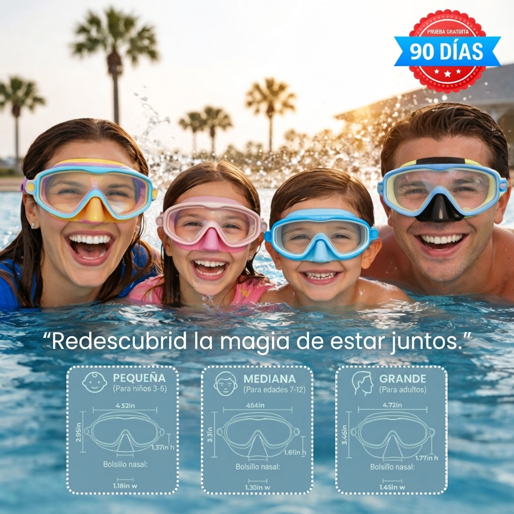 Gafas de natación Fröznex™ Ultra-Seal para niños (cobertura nasal completa)