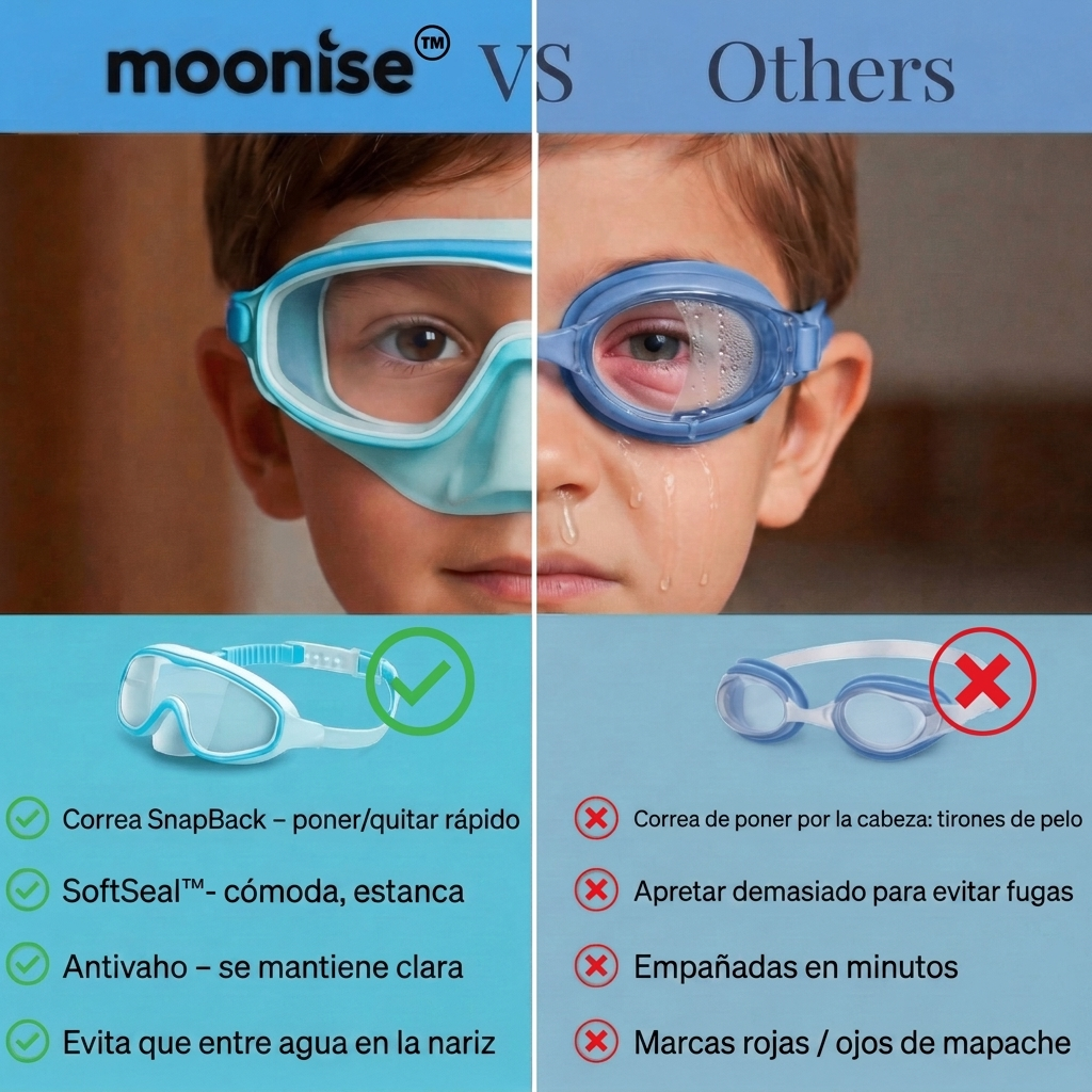 Gafas de natación Fröznex™ Ultra-Seal para niños (cobertura nasal completa)