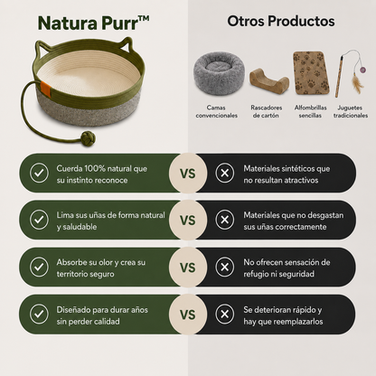 Cesta Fröznex™ — Rascador Natural 3 en 1